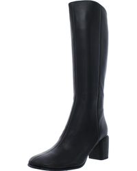 Vince - maggie High Leather Square Toe Knee-high Boots - Lyst