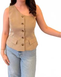 Grey Lab - City Chic One-Shoulder Vest Top - Lyst