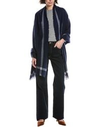 Vince - Lightweight Border Stripe Cashmere Wrap - Lyst