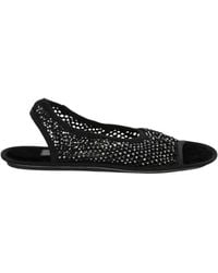 Ferragamo - Anio Crystal Embellished Slingback Sandals - Lyst