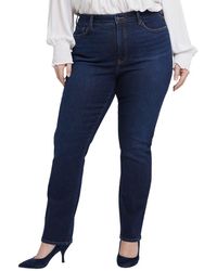 NYDJ - Plus Marilyn River Bridge High-rise Straight Leg Jean - Lyst