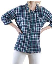 Umgee - Plaid Button Up Top - Lyst