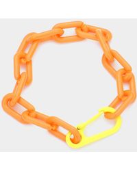 Fashnzfab - Resin Open Oval Link Bracelet - Lyst