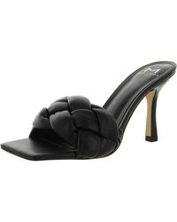Marc Fisher - Digana Leather Square Toe Mule Sandals - Lyst