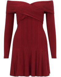 Self-Portrait - Knit Mini Dress - Lyst