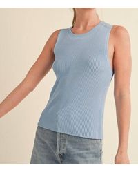 AEMI + CO - Jaiden Ribbed Knit Tank Top - Lyst