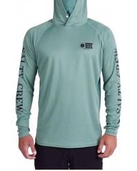 Salty Crew - Alpha Flag Pinnacle & Mask Hooded Shirt - Lyst