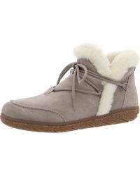 Earth - Fleet Faux Fur Lined Faux Fur Ankle Boots - Lyst