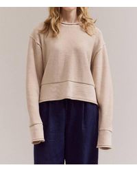 GRADE & GATHER - Rolled Edge Detail Long Sleeve Top - Lyst