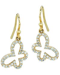 Ariana Rabbani - Diamond Butterfly Earrings Rose Gold - Lyst