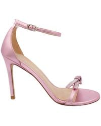 Stuart Weitzman - Ladies Cotton Candy Nudist Sw Bow 100 Sandals, Brand Size 35 Us - Lyst