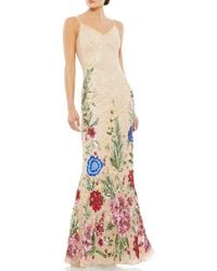 Mac Duggal - Embellished Floral Evening Dress - Lyst