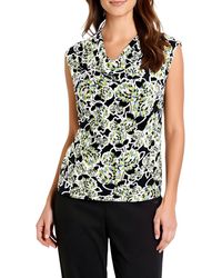 Anne Klein - Printed Polyester Shell - Lyst