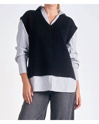 Elan - Sweater Vest And Shirt Combo - Lyst