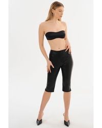Lamarque - Faya Faux Leather Capri Pants - Lyst