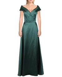 Xscape - Taffeta Off-The-Shoulder Evening Dress - Lyst
