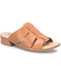 Söfft - Almeda Leather Slip-on Slide Sandals - Lyst
