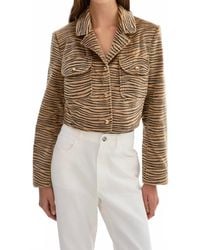 Lamarque - Jaylee Faux Hair Print Jacket - Lyst