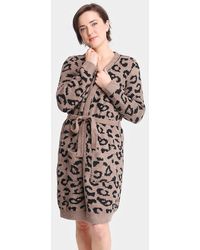TRUEDAMES - Leopard Patterned Cozy Robe - Lyst