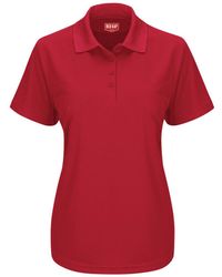 Red Kap - Short Sleeve Performance Knit Pocketless Core Polo - Lyst