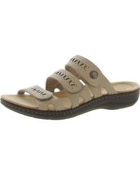 Clarks - Leisa Faye Leather Strappy Wedge Sandals - Lyst