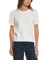 Cece - Pointelle Sweater - Lyst