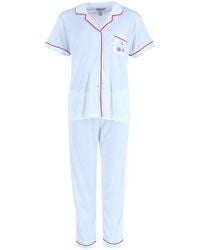 Overslept - Pointelle Cherries Notch Pajama Set - Lyst