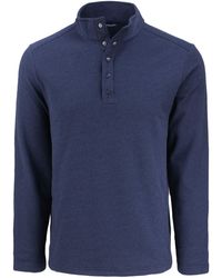 Cutter & Buck - Hunts Point Eco Textured Fleece Recycled Snap Pullover - Lyst
