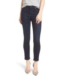 Citizens of Humanity Rocket Crop High Rise Skinny Jean in Blue | Lyst