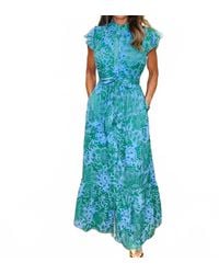 Sugarlips - Tressa Floral Riah Button Down Maxi Dress - Lyst