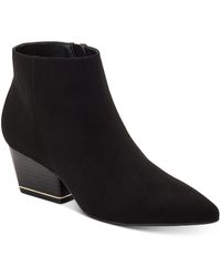 Alfani - Armena F Faux Suede Pointed Toe Ankle Boots - Lyst
