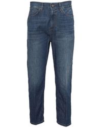Dondup - Relaxed Fit Cropped Jeans With Classic Five-Pocket Design - Lyst