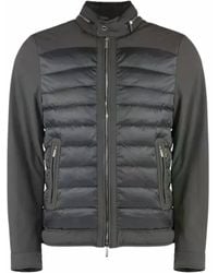 Moorer - Stand Collar Spliced Jacket - Lyst