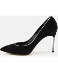Casadei - Suede Blade Pumps - Lyst