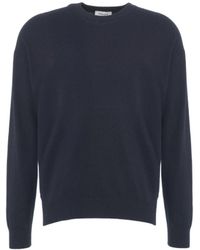 Kangra - Wool-Blend Sweater With Round Neck And Silhouette - Lyst