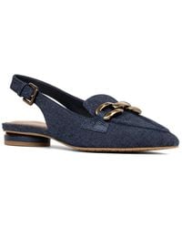 Donald J Pliner - Williamsdn Denim Chain Sling Loafer - Lyst