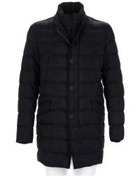 Herno - Long Quilted Polyamide Down Jacket - Lyst