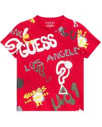 Guess - Zeeky Graffiti Crewneck Tee (7-16) - Lyst
