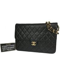 Chanel - Timeless Leather Shoulder Bag (pre-owned) - Lyst