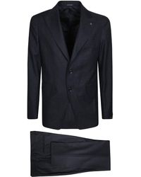 Tagliatore - Single-Breasted Wool Suit With Micro-Pattern - Lyst