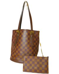 Louis Vuitton - Bucket Canvas Shoulder Bag (pre-owned) - Lyst