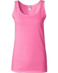 Gildan - Ladies Soft Style Tank Top Vest - Lyst