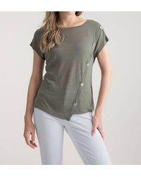 Marble - Asymmetrical Button Top - Lyst