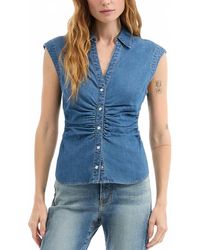 Veronica Beard - Sera Denim Button-Down Shirt - Lyst