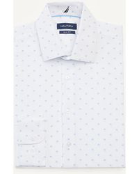 Nautica - Slim Fit Wrinkle-resistant Dress Shirt - Lyst