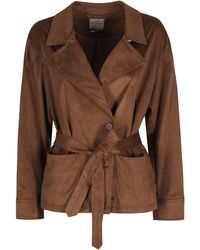 Urbancode - Belted Suede-Effect Polyester Vest - Lyst