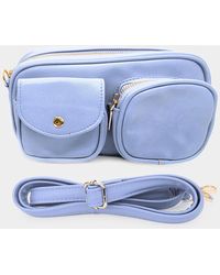 Fashnzfab - Solid Rectangle Crossbody Bag - Lyst