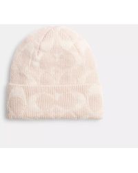COACH - Signature Knit Beanie - Lyst