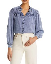 Rails - Camille Ruffled Button-down Top - Lyst