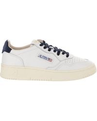 Autry - Medalist Low Leather Sneakers With Velvet Lacing - Lyst